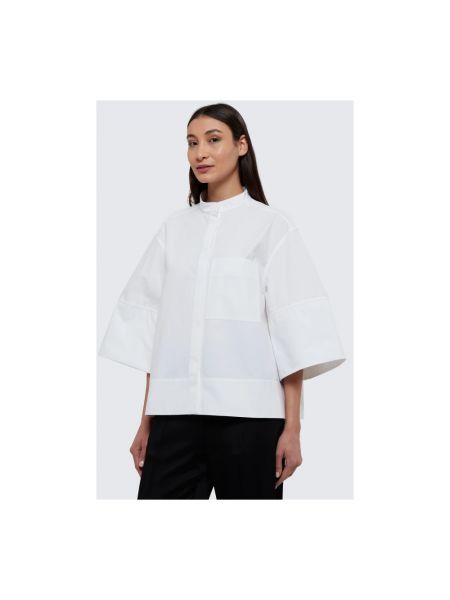 Blusa oversized Jil Sander blanco