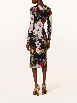 Hedvábné pouzdrové šaty Dolce & Gabbana