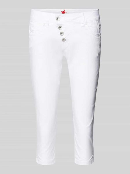Spodnie w jednolitym kolorze Buena Vista białe