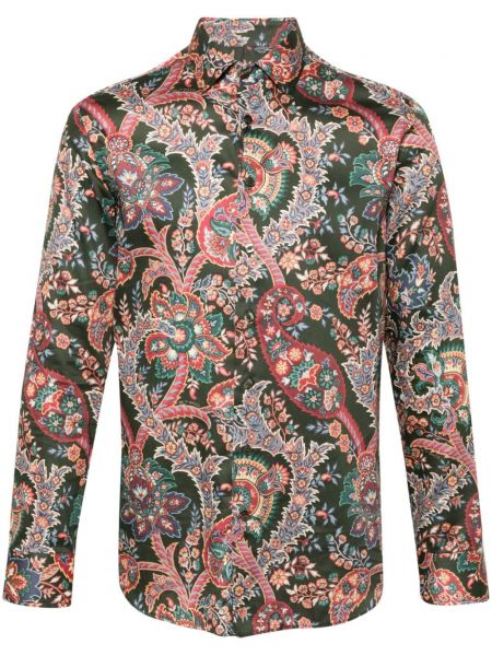 Paisley baskılı gömlek Etro yeşil