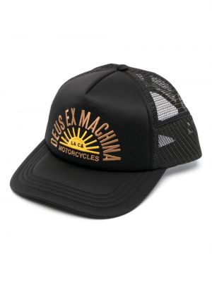 Haftowana czapka z daszkiem Deus Ex Machina czarna
