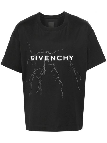 Tricou din bumbac cu imagine Givenchy negru