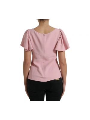 Blusa con mangas globo Dolce & Gabbana rosa
