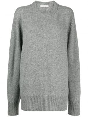 Vlnený sveter The Row sivá