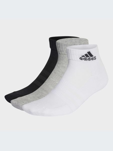 Бавовняні шкарпетки Adidas сірі