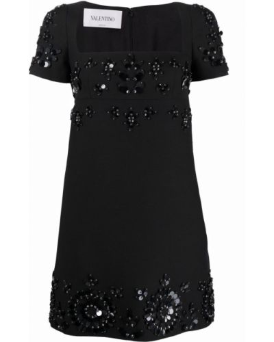 Mini vestido con lentejuelas Valentino negro
