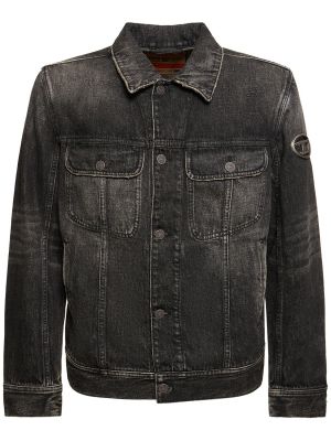 Jeansjacke aus baumwoll Diesel schwarz