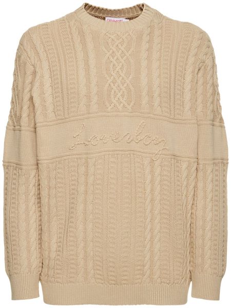 Suéter de lino de algodón de punto Charles Jeffrey Loverboy