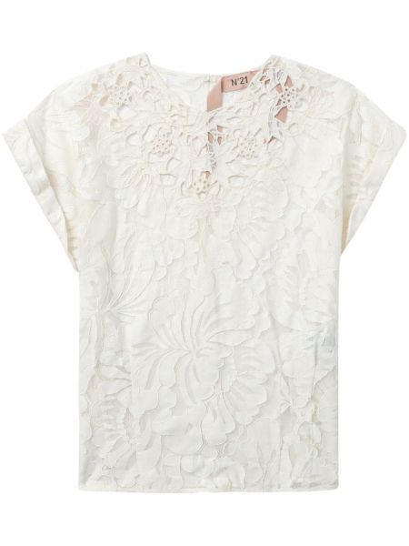 Блуза с дантела N°21 бяло