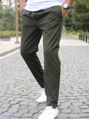 Běžecké kalhoty Madmext khaki