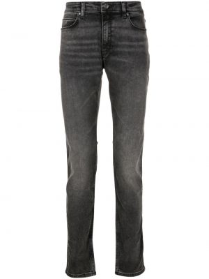 Slim fit skinny džíny s nízkým pasem Hugo černé