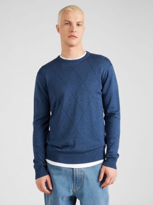 Megztinis Burton Menswear London mėlyna