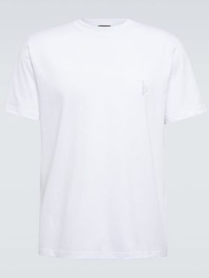 Bavlněné tričko Tod's bílé
