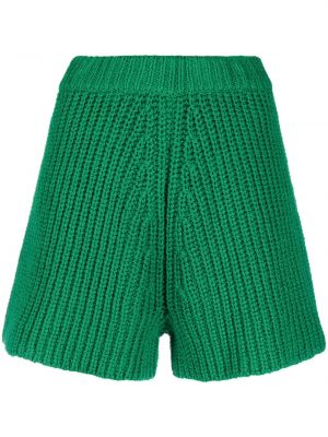 Shorts taille haute en tricot Alanui vert