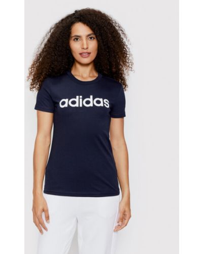 T-shirt slim Adidas bleu