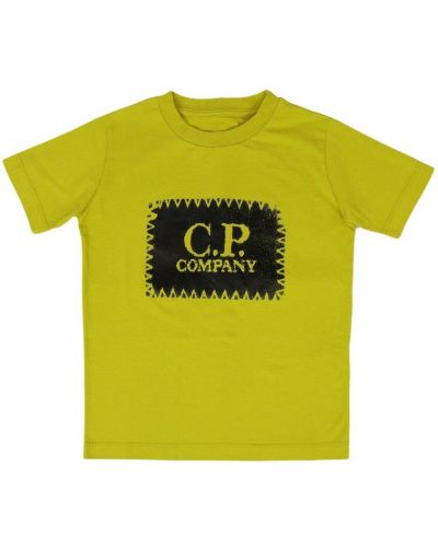 T-shirt C.p. Company, żółty