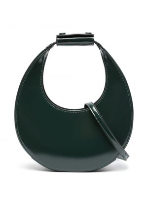 Δερμάτινη τσάντα shopper Staud πράσινο
