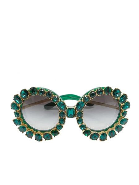 Okulary przeciwsłoneczne Dolce & Gabbana Pre-owned zielone