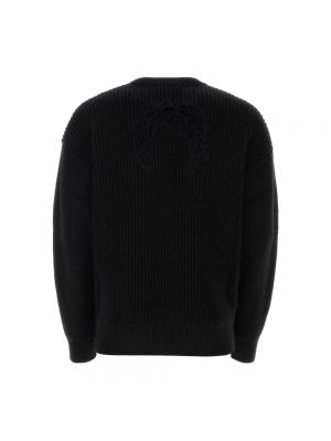 Sudadera de lana de tela jersey Marine Serre negro