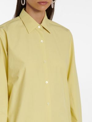Camicia di cotone Dries Van Noten giallo
