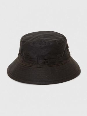 Памучна шапка с козирки Barbour кафяво