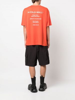 T-shirt mit rundem ausschnitt A-cold-wall* orange
