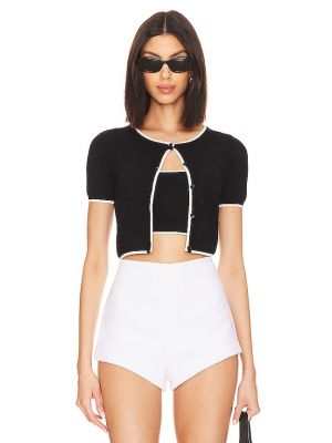 Crop top Majorelle nero