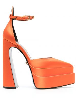 Escarpins à plateforme Versace orange