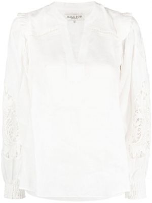 Блуза бродирана Hale Bob бяло