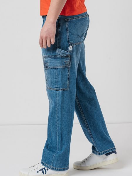 Джинсы с карманами Pepe Jeans London синие