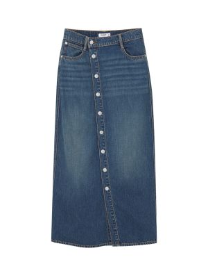 Džínsová sukňa Pull&bear modrá