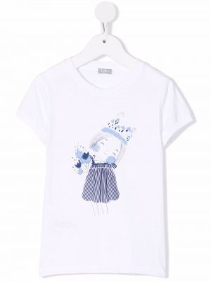 T-shirt con stampa Il Gufo bianco