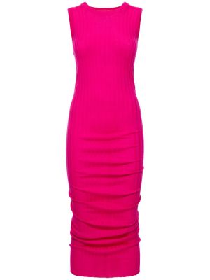 Sukienka wełniana Marc Jacobs Różowa