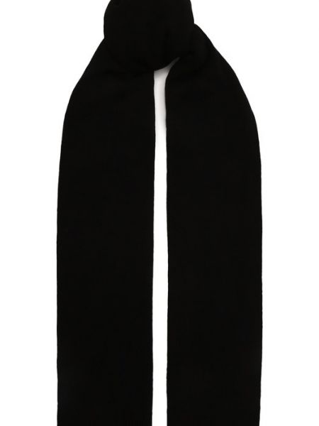 Черный кашемировый шарф Kiton