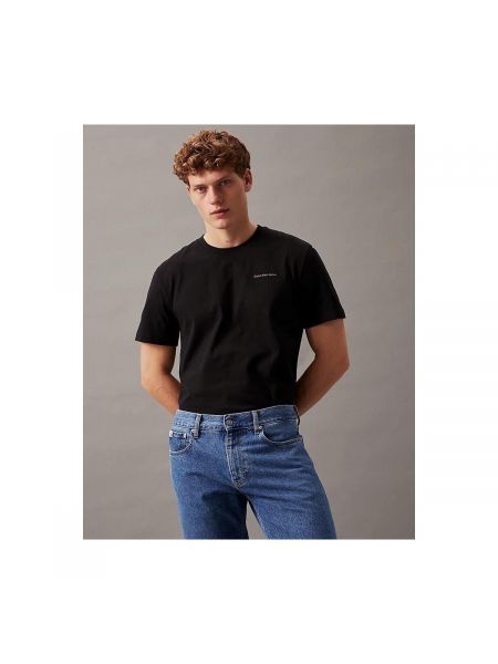 Tričko s krátkými rukávy Calvin Klein Jeans černé