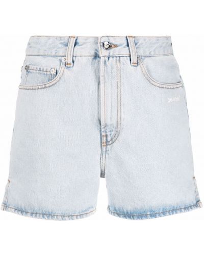 Shorts en jean à imprimé Off-white