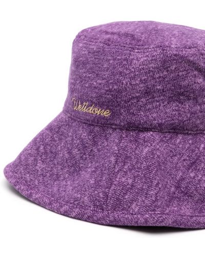 Sombrero con bordado We11done violeta