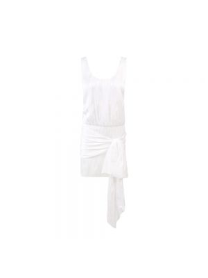 Sukienka mini z kokardką Philosophy Di Lorenzo Serafini biała