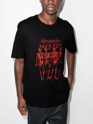 Camiseta oversized Alexander Mcqueen negro