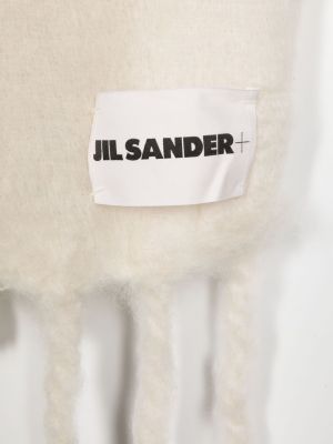 Echarpe en tricot Jil Sander blanc