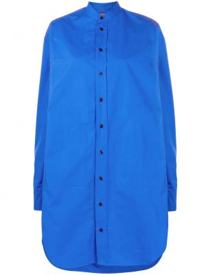 Camisa manga larga oversized Colville azul