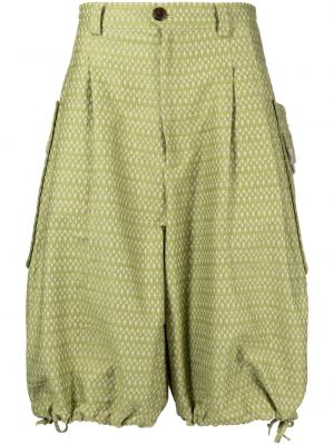 Bermuda kratke hlače iz žakarda Kiko Kostadinov zelena