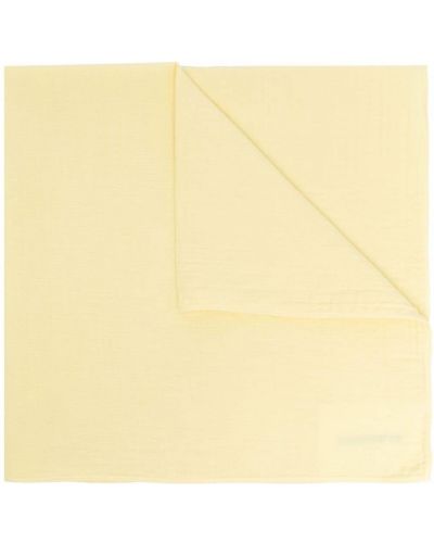 Szalik bawełniany Jil Sander, żółty