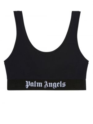 Soutien-gorge sport à imprimé Palm Angels noir