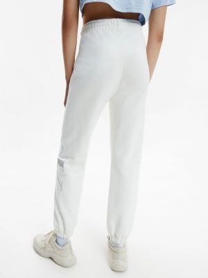 Sport nadrág Calvin Klein Jeans fehér