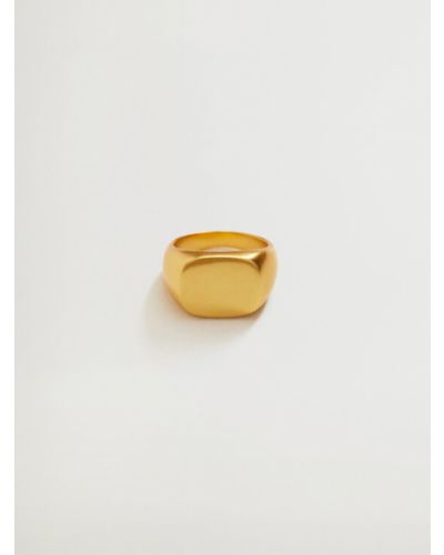 Złoty pierścionek Mango