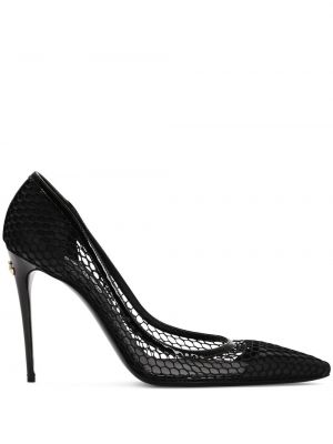 Мрежести кожени полуотворени обувки Dolce & Gabbana