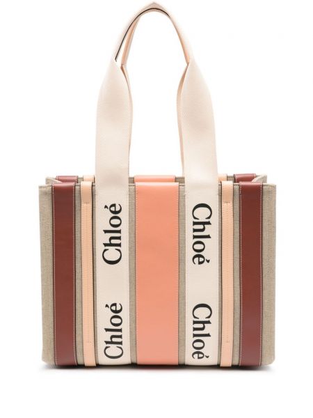 Шопинг чанта Chloé розово