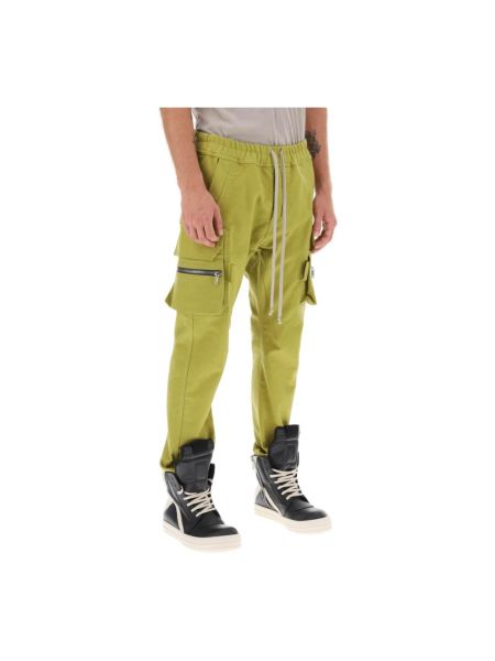 Spodnie cargo Rick Owens zielone