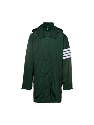 Zielony płaszcz zimowy Thom Browne